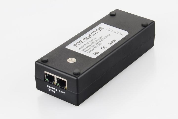 Produktbild MicroConnect POEINJ-30W-UK PoE-Adapter 10 Gigabit Ethernet,100 Gigabit Ethernet 48 V (802.3af (PoE), 802.3at (PoE+), 30 W)