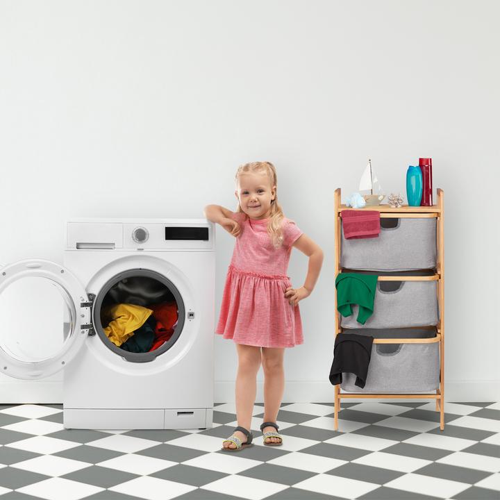 Image du produit Relaxdays Panier à linge à 3 corbeilles (74 l)