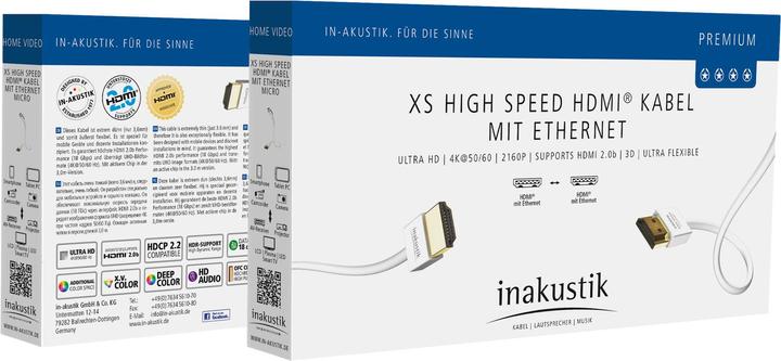 Actual product image Inakustik HDMI (Typ A) — HDMI (Typ A) (3 m, HDMI)