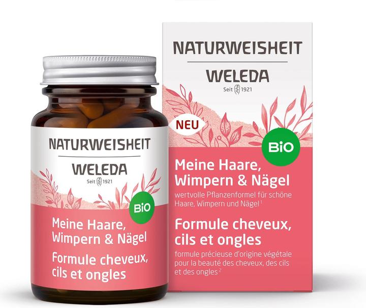 Actual product image Weleda Natural Wisdom My Hair Eyelashes & Nails (46 Piece, Capsules, 126 g)