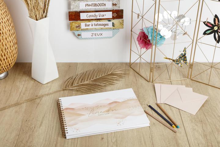 Actual product image Clairefontaine Evanescence Guestbook (180 x 240 mm, Checked, Soft cover)