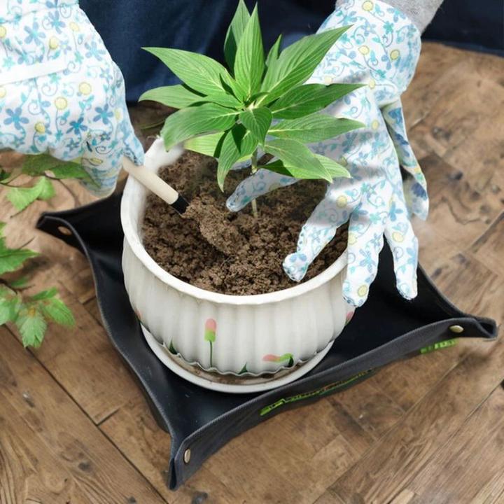 Actual product image Hermex Garden mat Pot mat Planting mat Planting mat Repotting mat (75 cm, 75 cm)