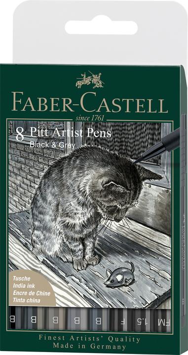 Produktbild Faber-Castell Pitt Artist Pen (Schwarz, Grau, 1 x)