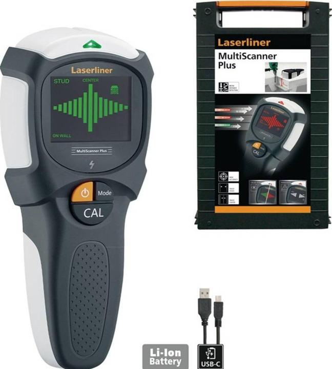 Actual product image Laserliner Locating device MultiScanner Plus 080.967A Locating depth (max.) 120mm Suitable for ferrous metals