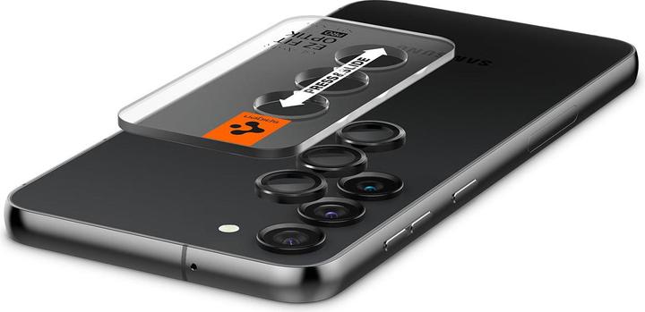 Actual product image Spigen Optics Pro Camera Sam S23/S23+ 2szt./2pcs czarny/black AGL05962 (2 Piece, Samsung Galaxy S23+, Samsung Galaxy S23, Samsung Galaxy S24+)