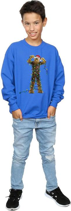 Actual product image Star Wars Boys Chewbacca Christmas Lights Sweatshirt (152, 158)