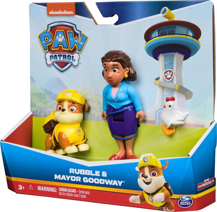 Actual product image Paw Patrol Rubble, Mayor Goodway & Chickaletta