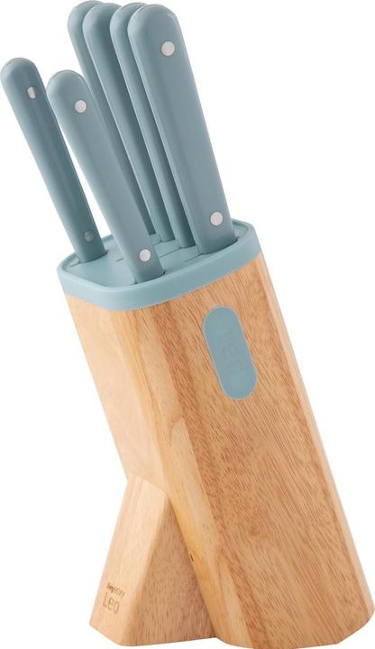 Actual product image BergHoff Knife block set with knives Leo Slate 7 pieces