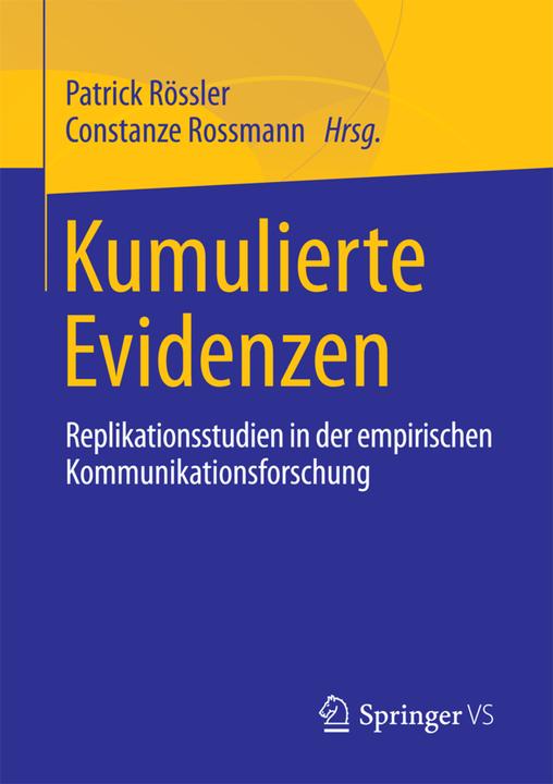Actual product image Kumulierte Evidenzen (Dutch, Constanze Rossmann, Patrick Rössler, 2017)