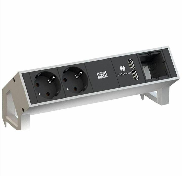 Immagine prodotto Bachmann DESK2 - 2xSchuko, 1xUSB & (2 x, CEE 7/3, CEE 7/16, 0.20 m)