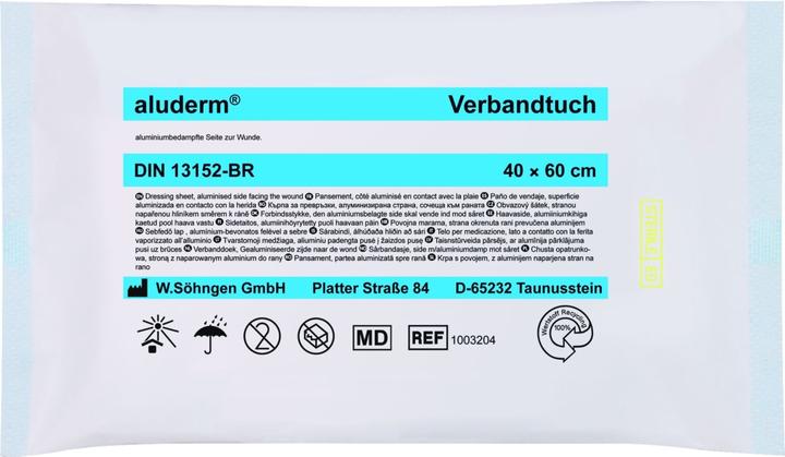 Actual product image Aluderm ® Dressing cloth 40x60 cm (WxH) Sterile Polyester fleece