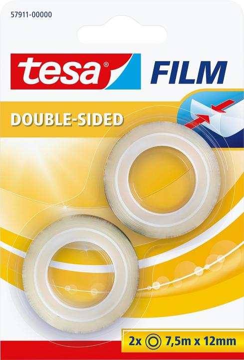 Produktbild tesa 2x tesafilm Doppelseitiges Klebeband, Fotofilm (15 mm)