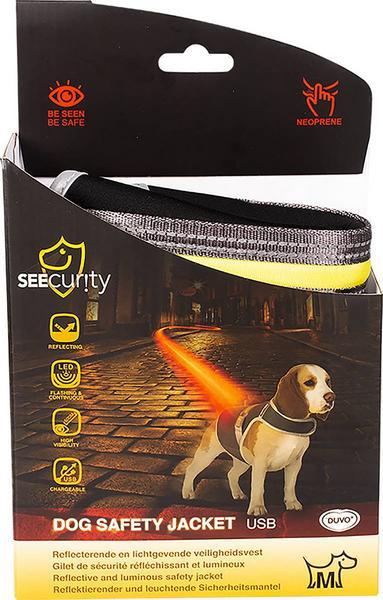 Produktbild Seecurity USB-Leuchtweste aus Neopren, M (M, Hundeweste)