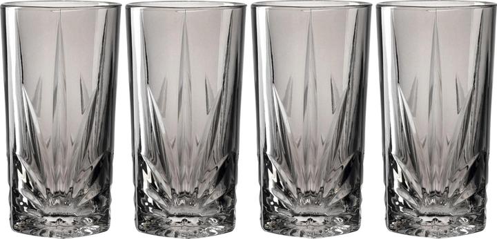 Leonardo Longdrinkglas Capri 530 ml, 4 Stück, Grau (5.30 dl, 4 x, Longdrinkgläser)