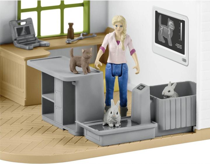 Produktbild Schleich Tierarzt-Praxis mit Haustieren