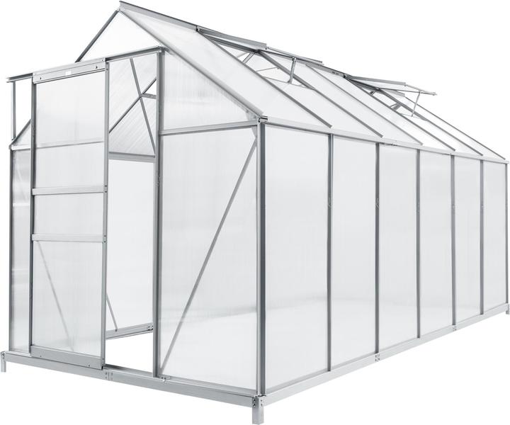 Produktbild En.Casa Gewächshaus Oisterwijk Alu-Rahmen 370x190 cm