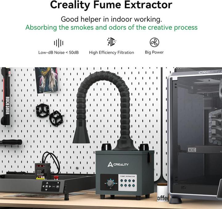 Actual product image Creality Portable smoke extraction with filter (Cleaning)