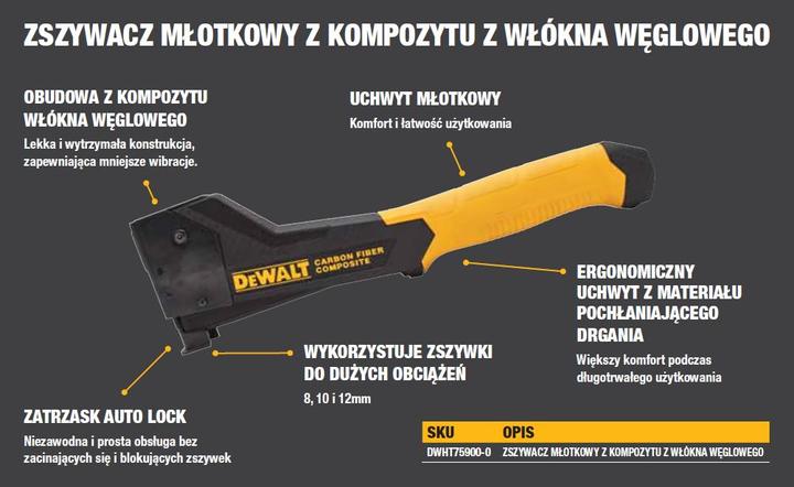Image du produit DeWalt Agrafeuse marteau en fibre de carbone