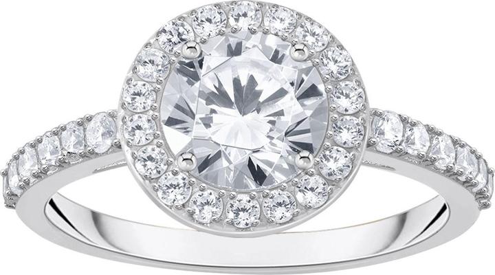 Produktbild Thomas Sabo Halo-Ring mit weissem Stein im Brillantschliff (50, 925 Silber)
