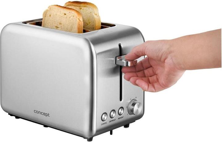 Produktbild Concept TE2050 toaster 2 slice(s) Stainless steel