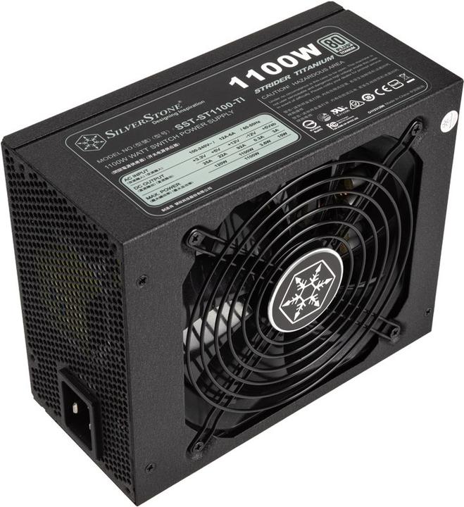 Produktbild Silverstone SST-ST1100-TI v1.1 Strider 80 PLUS Titanium, modular - 1100 Watt (1100 W)