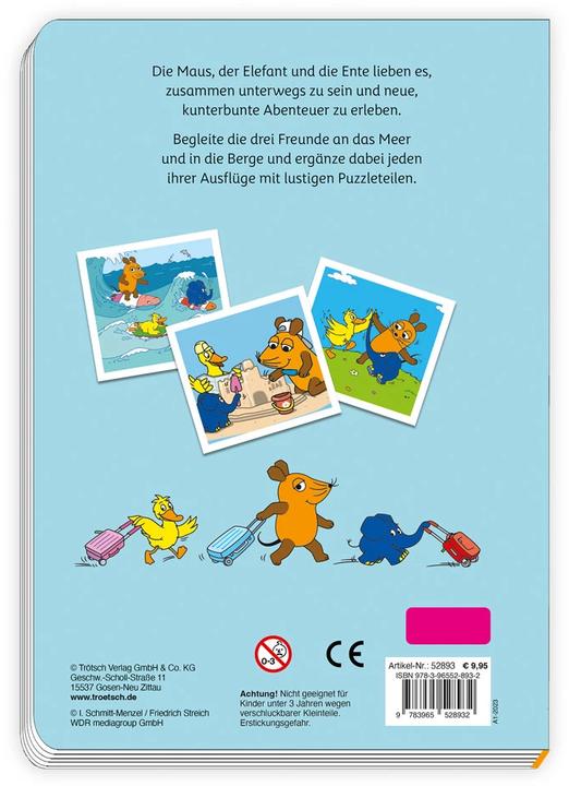 Productafbeelding Die Maus Puzzle- und Spielbuch (Duits, Uitgeverij Trötsch, 2023)