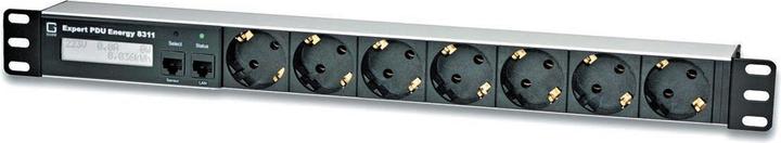 Actual product image Gude 8311-2 Expert PDU Energy 16A 7Protective contact 1Sensor connection Diff-AC - Network - S (7 x, CEE 7/3, 1.50 m)
