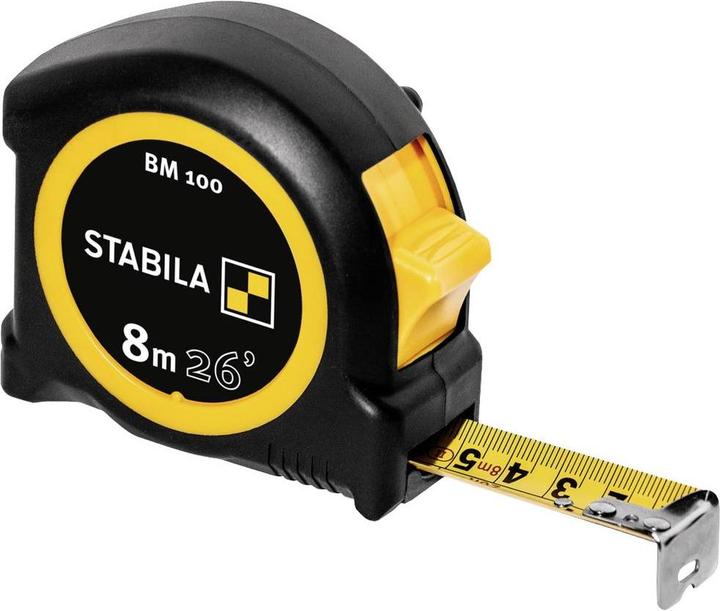 Immagine prodotto Stabila Metro a nastro tascabile BM 100, scala cm/pollici (Metrico, Esazione)