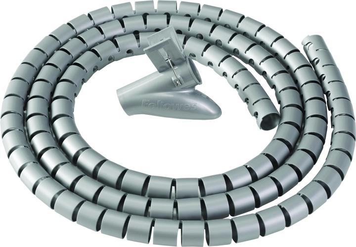Produktbild Fellowes Kabelbündler Cable Zip, silber, Länge: 2,0 m Kabelführungs- und Schutzsystem, Durchmesser: 20 mm (Kabeldurchlass, 20 cm)