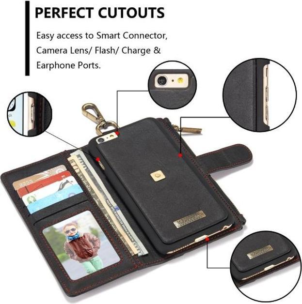 Actual product image Caseme Slim leather case with wallet (Apple iPhone 7 Plus, Apple iPhone 8 Plus)
