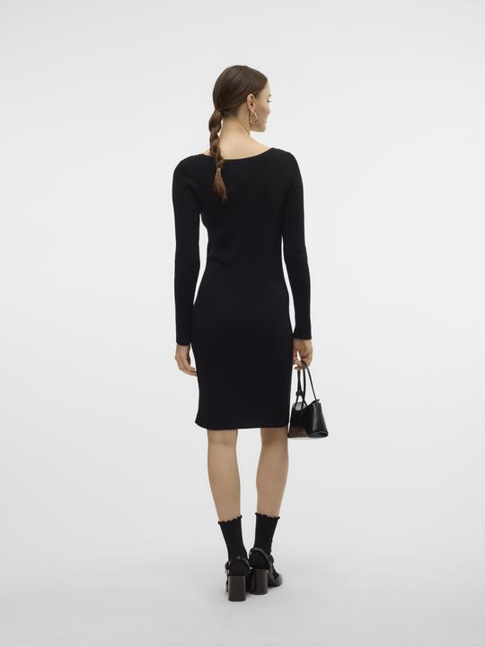 Produktbild Vero Moda VMABA BUTTON LS BOATNECK DRESS GA EXC Strickkleid (XS)