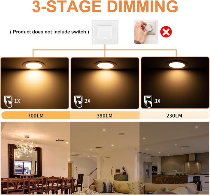 Produktbild Tomosu 20er-Set LED-Einbaustrahler Dimmbar (700 lm)