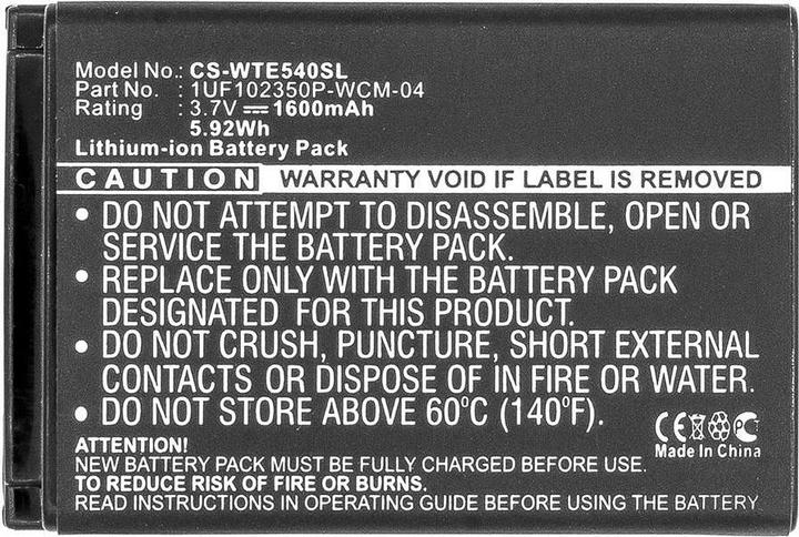 Immagine prodotto CoreParts Batteria per la tavoletta Wacom (1600 mAh)
