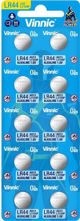 Vinnic Positive Power (10 pcs, LR44, 175 mAh)