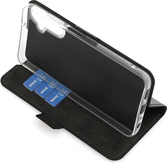Produktbild Wave BookCase -suojakuori, Samsung Galaxy A05s, musta (Samsung Galaxy A05s)