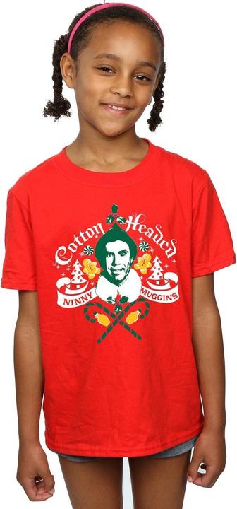 Actual product image Elf Girls Cotton Headed Ninny Muggins Cotton T-Shirt (140, 146)