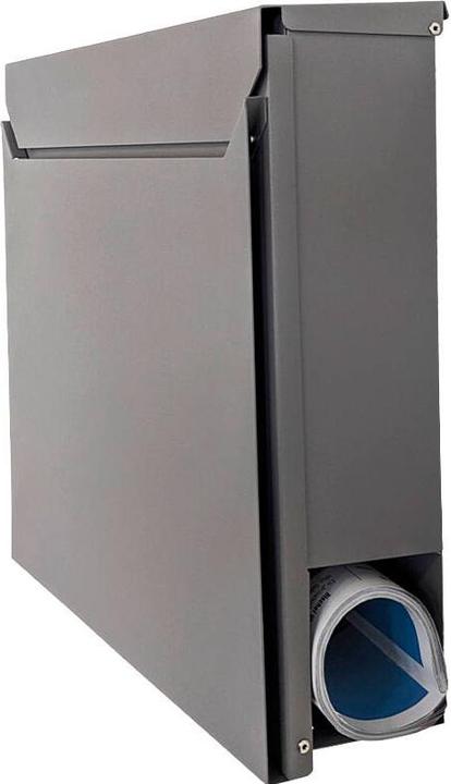 Actual product image SafePost 800 Letterbox grey-grey. RAL9007 matt