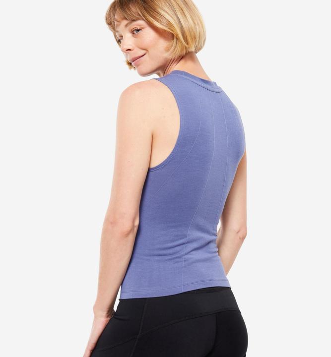 Actual product image Kimjaly Top dynamic yoga seamless - blue (XL)
