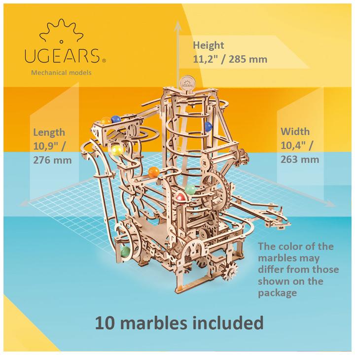 Produktbild Ugears Murmelbahn mit Spiralaufzug