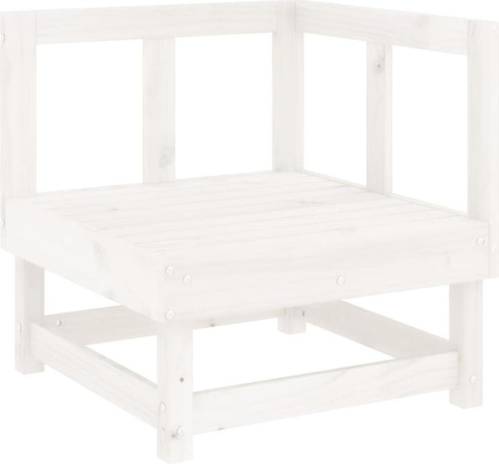 Produktbild VidaXL 4-tlg. Garten-Lounge-Set Weiss Massivholz Kiefer,Farbe