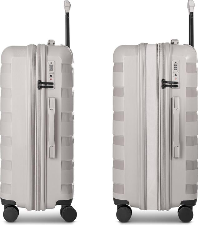 Actual product image D&N South Dakota 4 Rollen Kofferset 3-teilig mit Dehnfalte (203 l, XL (from 140l))