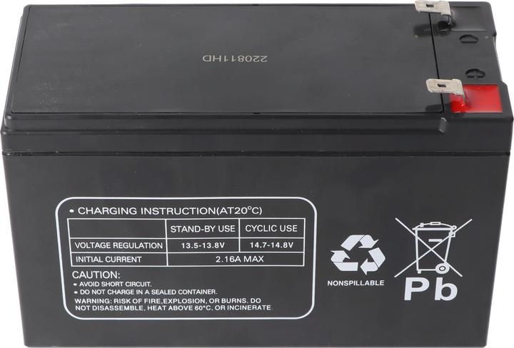 Produktbild Multipower MP7.2-12B Blei Akku PB mit Faston Kontakten 6,3mm, VDS G109009 (12 V, 7.20 Ah)