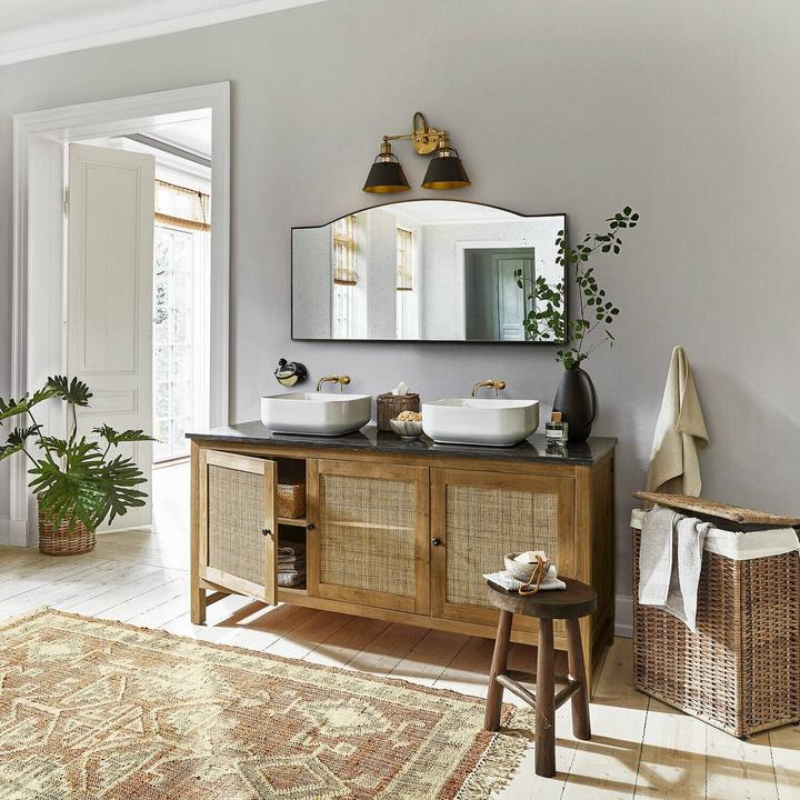 Actual product image Loberon Double washbasin Jovelle brown