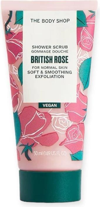 Body Shop - British Rose Smoothing Shower Scrub (Shower Scrub) - Volume: 50 ml (50 ml)