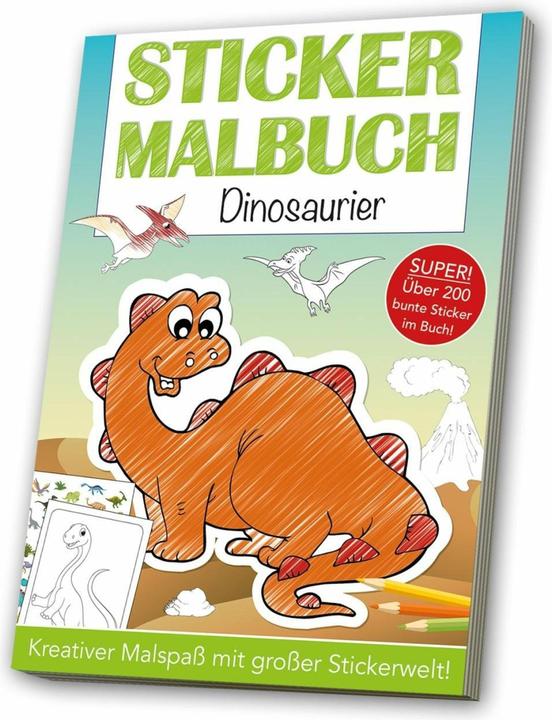 Immagine prodotto Libro da colorare e adesivi Dinosauro