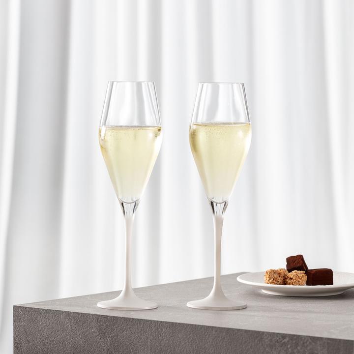 Produktbild Villeroy & Boch Champagnerglas, Set 4tlg. Manufacture Rock blanc (26 cl, 4 Gläser, Sektgläser)