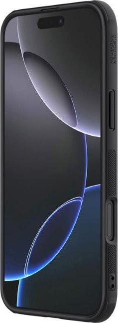 Actual product image Nillkin Super Frosted Shield Pro case for iPhone 16 Pro 6,3" black (Apple iPhone 16 Pro)