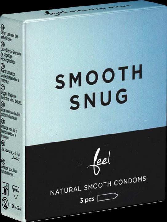 Actual product image Feel Smooth Snug" 3 tight condoms with a velvety-soft surface (3 pcs.)
