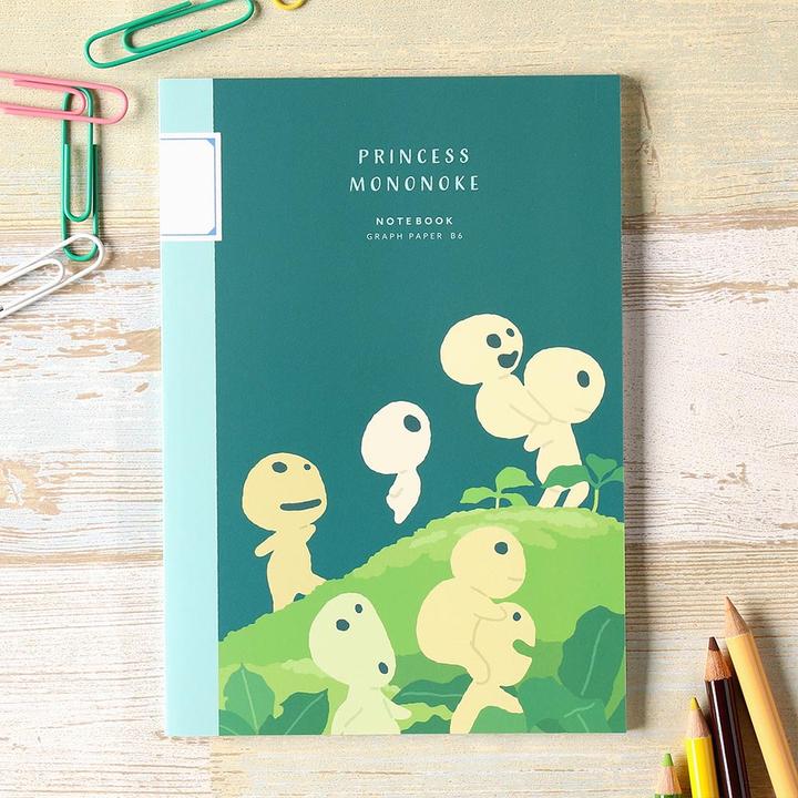 Actual product image Prinzessin Mononoke B6 Notizbuch Kodama Grafik (B6, Checked)