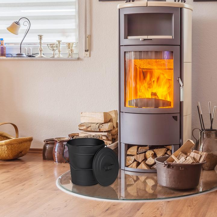 Image du produit Relaxdays Seau cendres (32,5 x 28 x 34 cm)